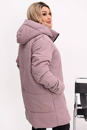 Жіноча куртка евро-зима великого розміру Україна Розміри: 48-50, 52-54, 56-58, 60-62, фото 2