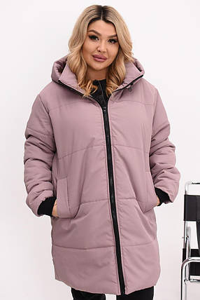 Жіноча куртка евро-зима великого розміру Україна Розміри: 48-50, 52-54, 56-58, 60-62, фото 1