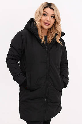 Жіноча куртка евро-зима великого розміру Україна Розміри: 48-50, 52-54, 56-58, 60-62, фото 1