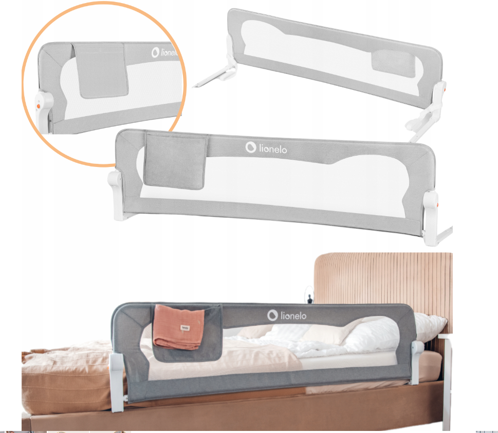 Рейка для ліжка SAFETY GATE BLOCK безпека 150x42 Lionelo Eva