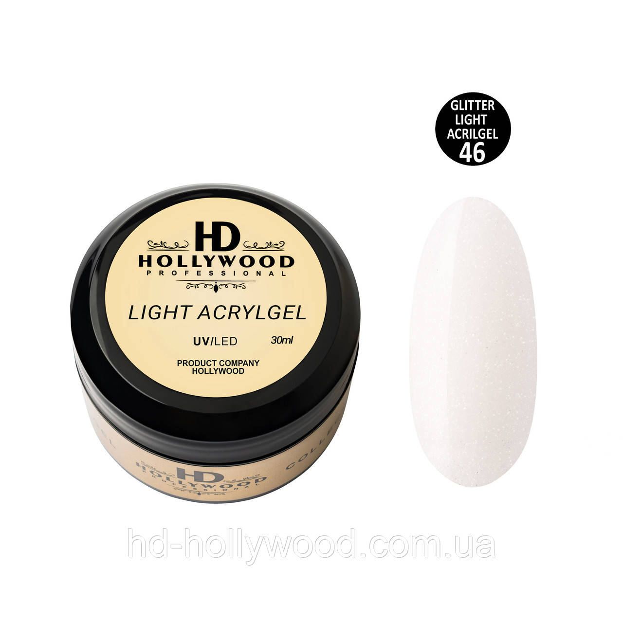 Рідкий акригель Light Acrygel 46 HD Hollywood, фото 1