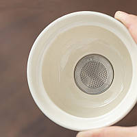 Дорожній набір для чайної церемонії керамічний Gray + Blue, фото 4