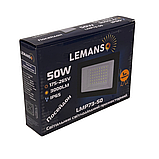 Прожектор LED 50W 6500K IP65 3000LM LEMANSO "Посейдон" чорний/ LMP73-50, фото 9