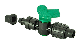 Кран стартовий із гумкою та підтиском для крапельної стрічки Irtech