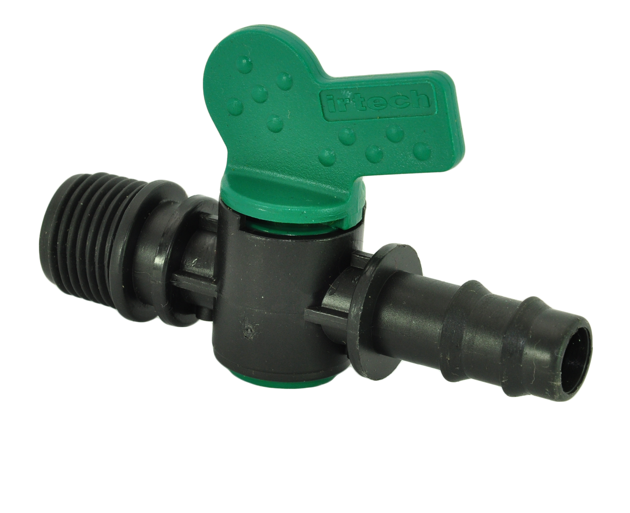 Кран стартовий різьбовий 1/2" ЗР для трубки крапельного поливу Irtech