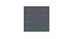 Сенсорна панель DEYA ZigBee на 1 зону (PK8(WZS)-Dark-grey)