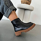 Демісезонні шкіряні челсі підошва/карамель, фото 2