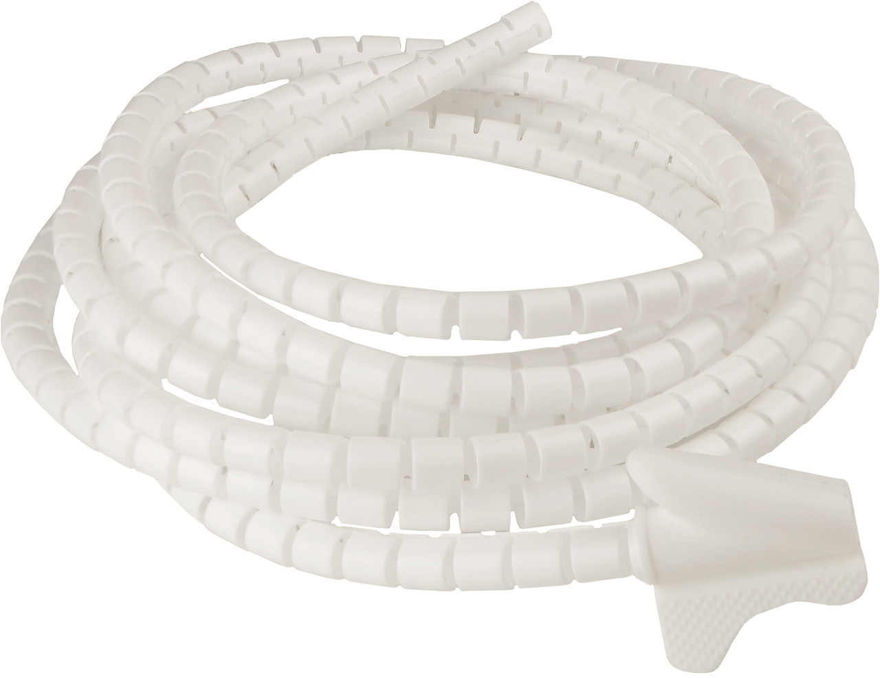 Гнучкий органайзер з кліпсою для кабелю білий WCT-8 (3м), фото 1