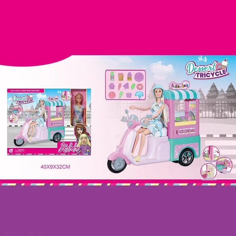 Лялька Kaibibi (висота 29 см, шарнірні суглоби ніг, аксесуари, мопед з причепом, у коробці) WG 195, фото 1