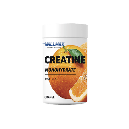 Willmax Creatine Monohydrate 500 g Апельсин, фото 1