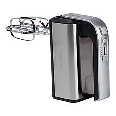 Ручний міксер SOKANY CX-6651 Кухонний міксер з насадками для тесту 5 швидкостей 800Вт Сірий, фото 2