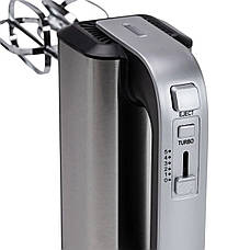 Ручний міксер SOKANY CX-6651 Кухонний міксер з насадками для тесту 5 швидкостей 800Вт Сірий, фото 5