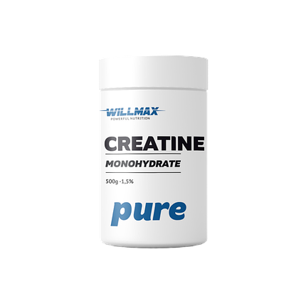 Willmax Creatine Monohydrate 500 g Натуральний, фото 1