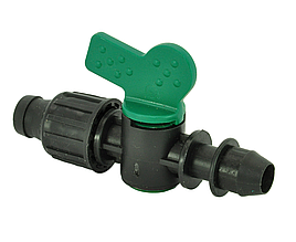 Кран стартовий для стрічки крапельного поливу зі встановленою (впаяною) гумкою Irtech