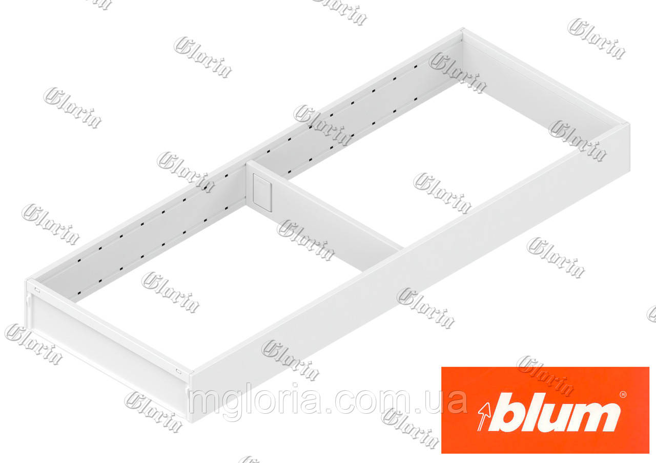 AMBIA-LINE рамка для LEGRABOX 550 х 200 мм білий шовк