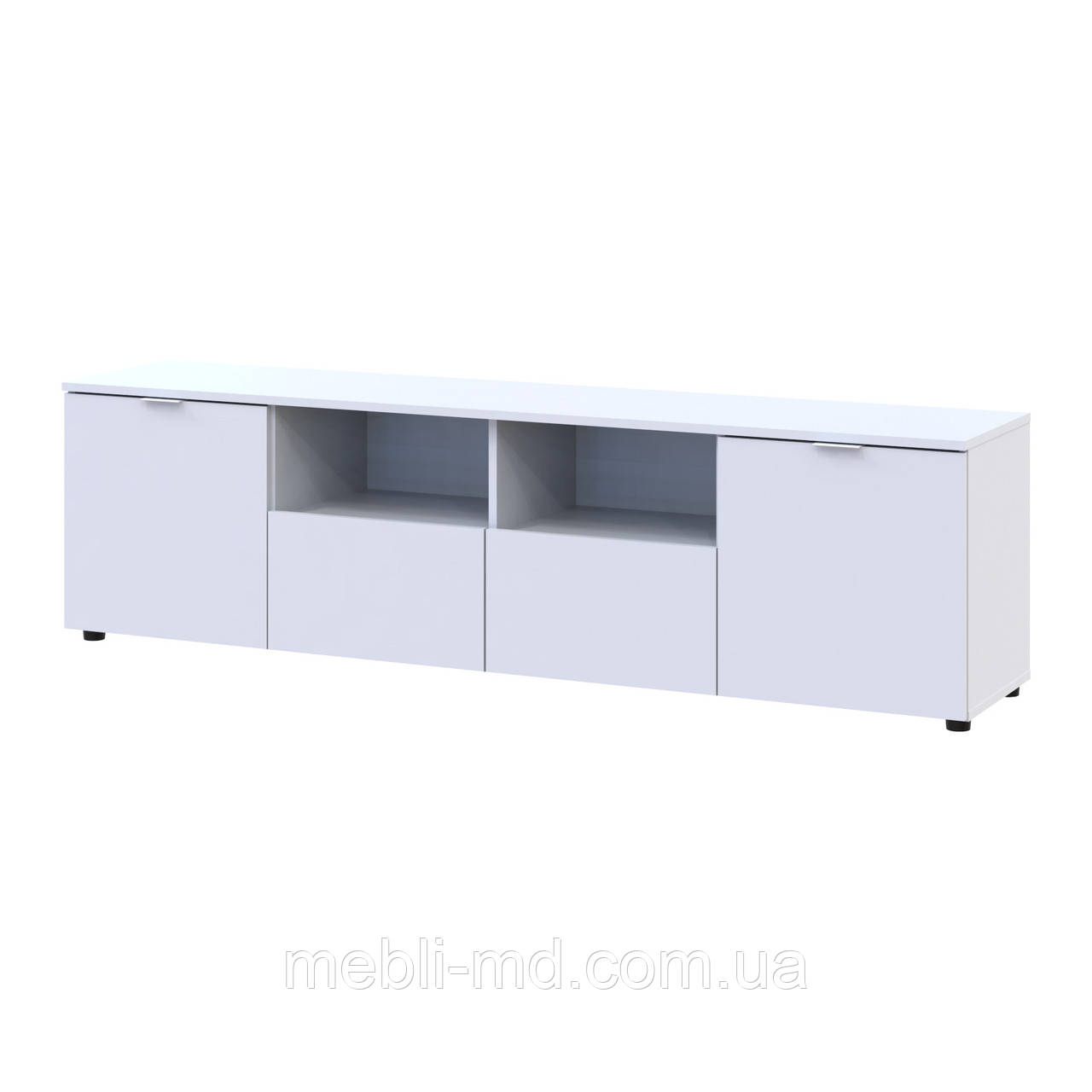 Комод Doros Рон 4 Білий 2 фасади 2 шухляди 180х38х50 (44900221), фото 1