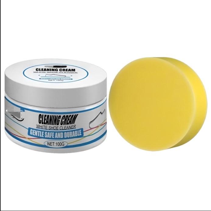 Крем-паста для чищення білого взуття та сумок Cleaning cream