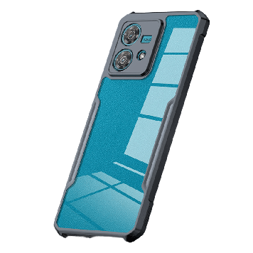 Чохол на Motorola Edge 40 NEO захисний протиударний TPU+PC (полікарбонат) силіконовий прозорий