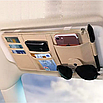 Органайзер для авто, на козирок у машину з відділенням бежевий, фото 2