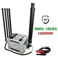 8-діапазонний купольний РЕБ на авто (200 MHz-1100 MHz, 50W)