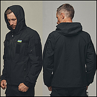 Армейская демисезонная куртка тактическая черная мужская военная куртка Tactical полевая, штормовая одеж Kacr