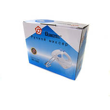 Ручний міксер Domotec MS-1355 кухонний міксер із насадками для тесту 7 швидкостей 200Вт Білий, фото 5