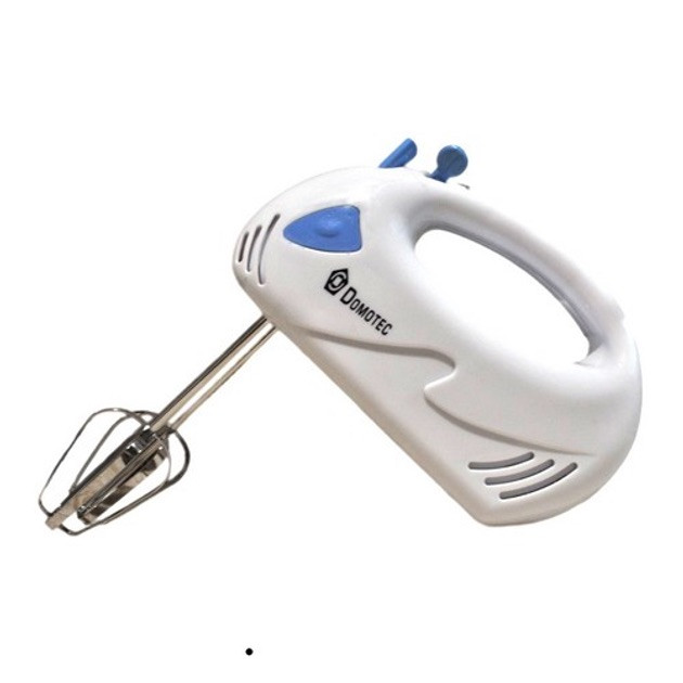Ручний міксер Domotec MS-1355 кухонний міксер із насадками для тесту 7 швидкостей 200Вт Білий
