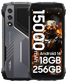 Смартфон Blackview OSCAL PILOT 1 Black 6/256gb NFC 15000mAh динамік 5Вт 138 дБ + ремінець