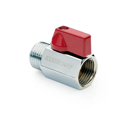 Кран кутовий MINI KP CZECH 1/2"х1/2" "В-Н, фото 1