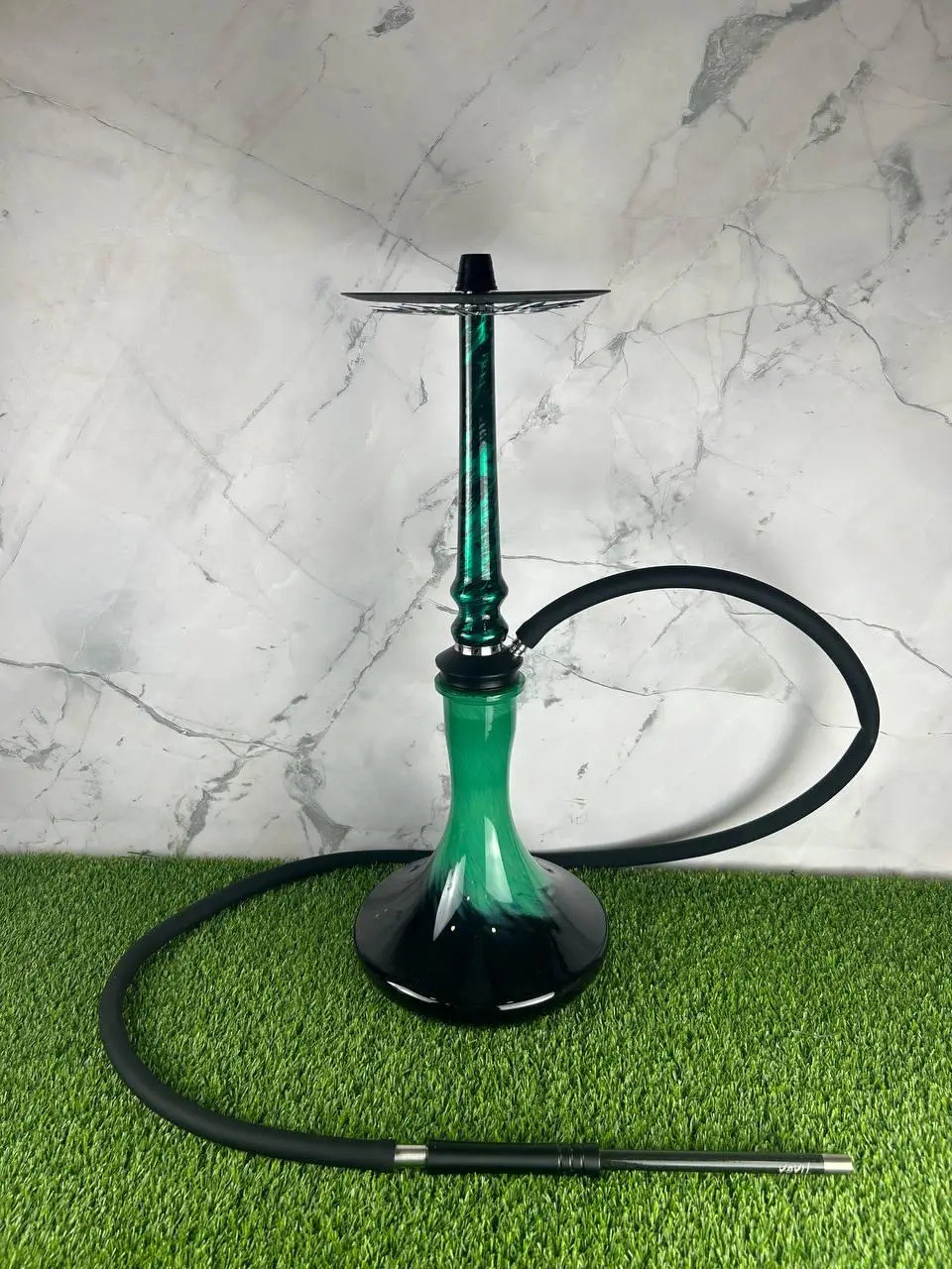 Кальян Tiaga Hookah Astra, смарагдовий, стильний дизайн, висота 53 см