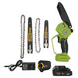 Акумуляторна безщіткова ланцюгова міні пила 2АКБ 2 Ач PROCRAFT PKA-44 (Кейс 2 шини/ланцюги), фото 2