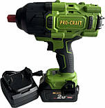 Гайковерт ударний акумуляторний Procraft PWA80 1600 Нм ( з 1 АКБ та ЗП), фото 2