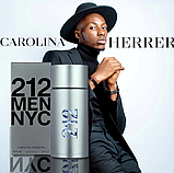 Туалетна вода для чоловіків Carolina Herrera 212 Men NYC 10 мл Мініатюра, фото 2