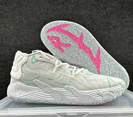 Eur36-46 кросівки  баскетбольні PUMA MB.03 “Iridescent”  сірі  чоловічі дитячі
