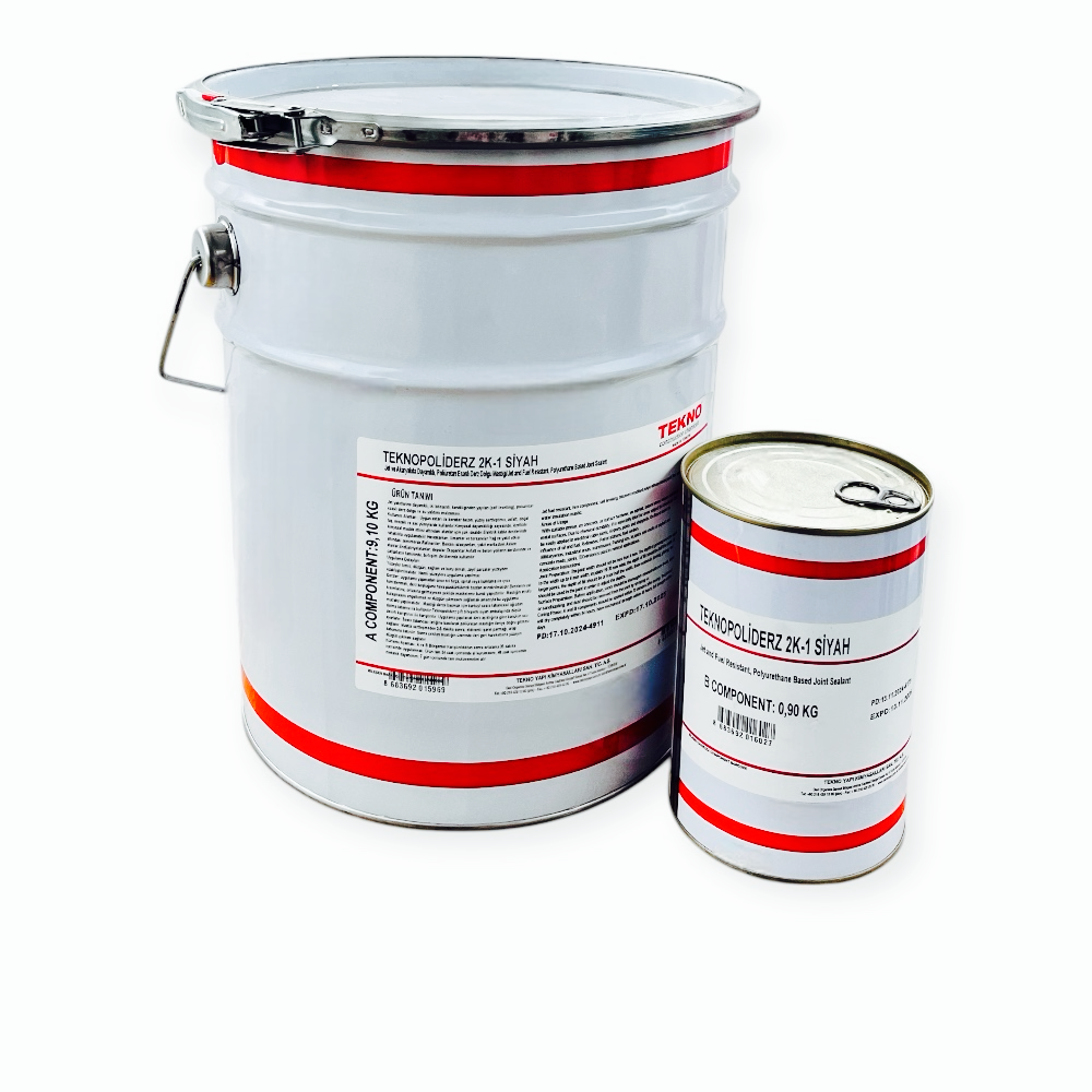 Двокомпонентний герметик для дорожніх швів поліуретановий модифікований бітумом Teknopoliderz 2K 10кг.