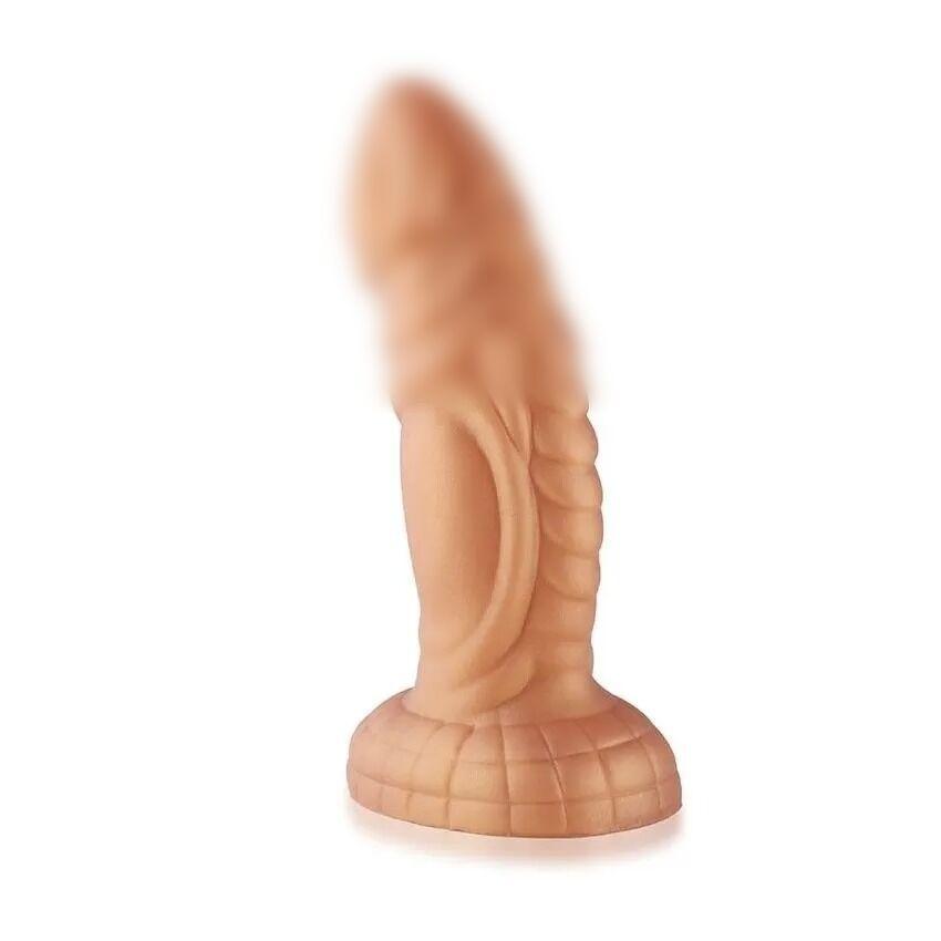 Силіконовий фалоімітатор Hismith Slightly Curved Silicone Dildo Monster, 21х5,6 см., фото 1