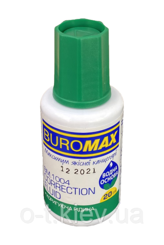 Коректор корегуюча рідина з пензликом 20 мл, водна основа BM.1004, фото 1