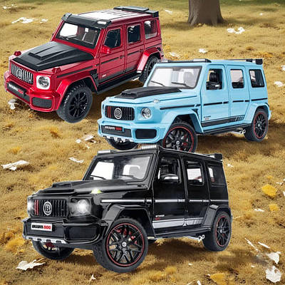 Іграшкова машинка джип Мерседес Барбус металева колекційна модель Mercedes відмінна деталізація 3 види