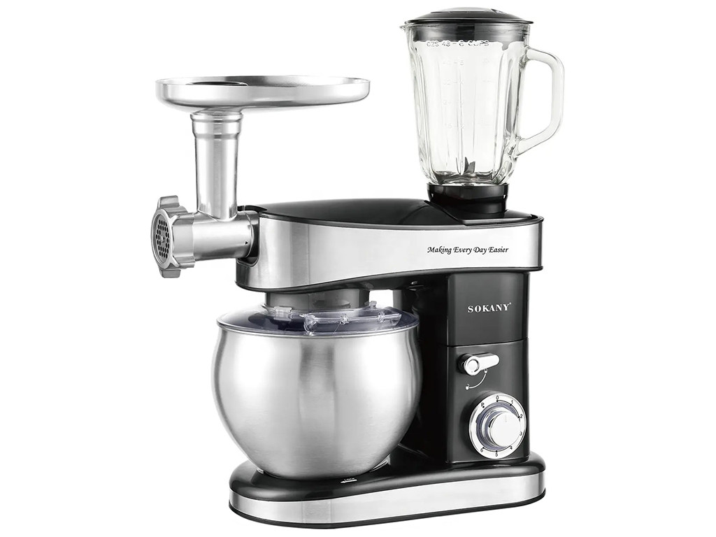 Кухонний комбайн міксер Sokany SK-05010 6 режимів, м'ясорубка, блендер