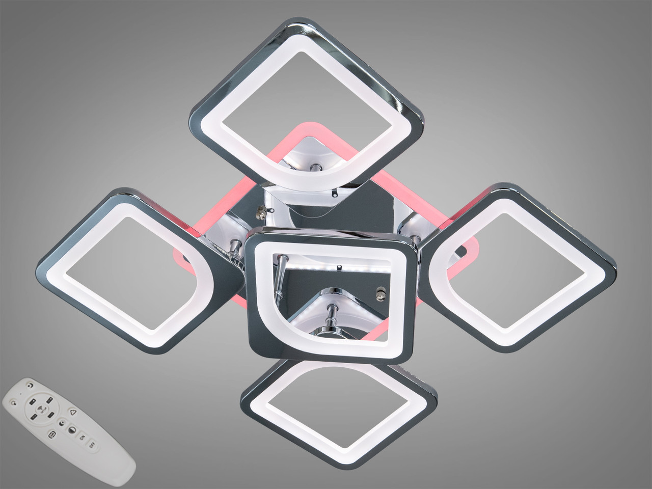 Світлодіодна люстра смарт світильник з пультом, 85W, фото 1