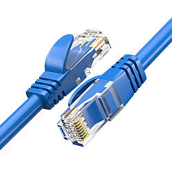 Кабель патч-корд UTP Cat5e Lan (15м) / Високошвидкісний інтернет кабель / Мережевий кабель / Кабель для роутера