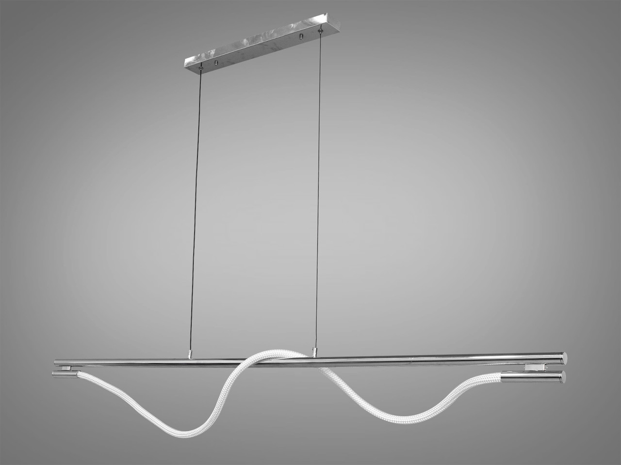 Лед люстра шланг,  20W, срібного кольору люстра, фото 1