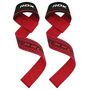 Лямки для тяги RDX S4 Gym Cotton Gel Straps Red Plus, фото 4