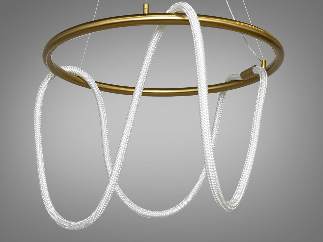 Світлодіодна люстра - шланг, 48W, колір -бронза, фото 1