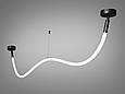 Ссвітлодіодна люстра шланг, 17W, чорний хром, фото 2