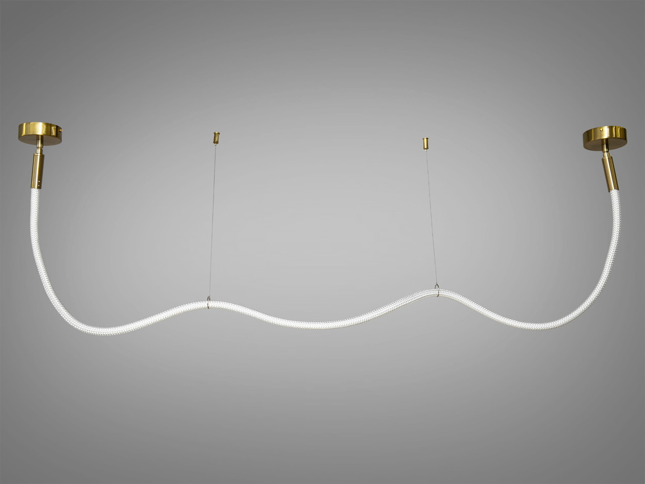 Підвісна світлодіодна люстра Шланг, 22W, бронза, фото 1