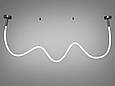 Cвітлодіодна люстра шланг, 28 Вт, чорний хром, фото 2