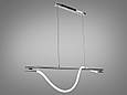 Лінійної форми лед люстра, 15W, хром, фото 3
