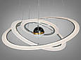 Світлодіодна люстра на підвісах з додатковим підсвічуванням, 140 Вт хром, фото 3