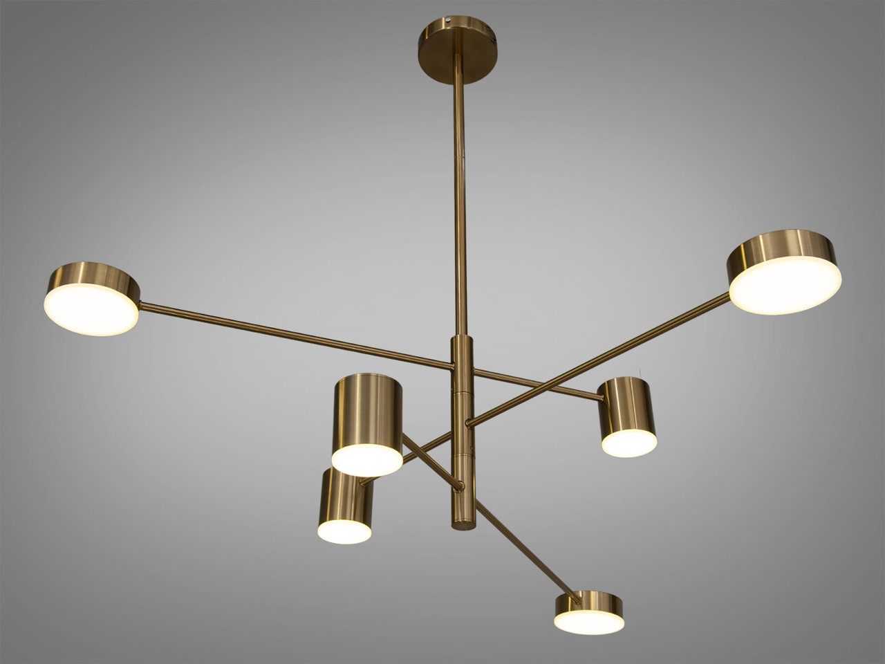 Світлодіодна люстра, 30 Вт, кольору хром, фото 1